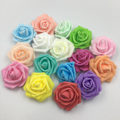 Miniatyrbilde 5 av 5: Gjenbrukbare dekorative PE-skumroser for hjemmedekor, bryllupsfestdekorasjon - 6-7 cm kunstige blomsterhoder - 10 stk light pink
