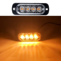 Miniatyrbilde 1 av 10: 4stk Strobe blinkende varsellampe GUL 4STK 4STK Gul Yellow 4Pcs-4Pcs