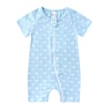 Miniatyrbilde 4 av 5: 2023 Unisex Babyklær for Nyfødte - Korte Ermer, Romper, Myk Bomullsstoff, Baby-Pyjamas, Body Suit 1 12-24m