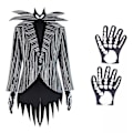 Miniatyrbillede 5 af 5: Jack Skellington Kostume til Mænd Voksen Dragt Only jacket XS