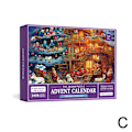 Miniatyrbillede 1 af 8: Puslespil Julekalender 2023 - Julepuslespilskalender C one-size