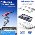 Miniatyrbillede 5 af 5: Z Flip 5 klart etui, magnetisk krystalklart stødsikkert etui til Samsung Galaxy Z Flip 5 kompatibel med Magsafe Orange