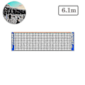 Miniatyrbillede 2 af 3: Bærbart foldbart tennisnet til børn og voksne Kort tennisnet, 6,1 m (1 stk, sort)