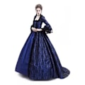 Pikkukuva 2 / 3: Aikuisen Elegantti Mekko Keskiaikainen Pitsi Catrina Cosplay Azul P