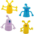 Miniatyrbillede 2 af 8: Monster Fingerdukker, Monster Strækbare Fingerdukker Fidget Legetøj, Bløde Gummi Fingerdukke Legetøj (8 stk./Tilfældig Farve)
