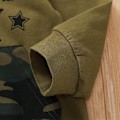 Pikkukuva 4 / 5: 2 kpl Vauvan ja Taaperon Poikien ja Tyttöjen Vaatteet, Camouflage T-paita + Housut + Pohja. Green 70