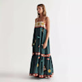 Pikkukuva 4 / 5: Naisten kesämekko, kukallinen olkaimeton rantamekkok, boheemi maxi-mekko, rento ranta- ja Havaiji-vapaa-ajanmekko style:style2; M