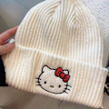 Miniatyrbilde 1 av 5: Søt tegneserie beanie myk varm strikket lue høst og vinter damer jenter pullover lue A