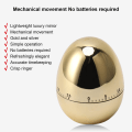 Miniatyrbild 4 av 5: 60 minuter Äggmodell Mekanisk timer Matlagning Väckarklocka Manuell timer för kök Gold