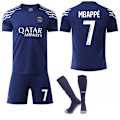 Miniatyrbillede 1 af 2: Gos- 24-25 Safirblå Fodbolddragt Paris Tre Udebane 7 MBAPPE 7 MBAPPE XS