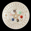 Miniatyrbilde 3 av 5: Metafysisk oppslagstavle Trestjernependeltavle Dowsing Divination Board 18
