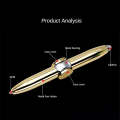Miniatyrbild 3 av 5: Led Pen Fidget Spinner Penna Stress Relief Toy Led Spinning Ball Penna Flerfärgad Rose gold