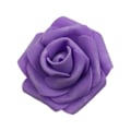 Miniatyrbilde 1 av 5: Gjenbrukbare dekorative PE-skumroser for hjemmedekor, bryllupsfestdekorasjon - 6-7 cm kunstige blomsterhoder - 10 stk Purple