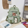 Miniatyrbillede 3 af 5: Kawaii Rygsæk , Stor Kapacitet Sød Bjørn Tilbehør Rygsæk Til Skole Multi Pocket Kawaii Håndtaske Japansk Skoletaske Til Teenagepiger