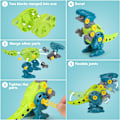 Miniatyrbild 3 av 6: Ta isär dinosaurieleksaker för barn med förvaringslåda Elektrisk borrmaskin, DIY- set Pedagogiska STEM-presenter för pojkar, flickor
