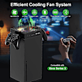 Miniatyrbild 2 av 5: RGB-kylfläkt för Xbox Series X, 3 justerbara hastigheter kylsystem med låg ljudnivå kylfläkt för Xbox Series X