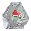 Miniatyrbild 1 av 4: Hoodies för män och kvinnor, långärmade avslappnade kläder med Palestina vattenmelon grafisk tryck grey XXL
