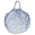 Miniatyrbilde 1 av 5: Bærbar bomull handlepose i mesh, økologisk, gjenbrukbar, med kort håndtak, handleposer i mesh med snor, miljøvennlig, lett, sammenleggbar, stor kapasitet Gray