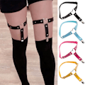 Pikkukuva 3 / 10: 2 kpl Naisten Garter Belt Elastinen Sydän Tekokuvinahasta Jalka Garter Belt purple