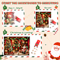 Miniatyrbilde 4 av 4: Julepuslespill adventkalender 24 rutenett papir nedtelling blindboks snømann julenissen nedtelling 1008 brikker