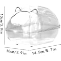 Miniatyrbillede 3 af 5: Hamster Sandbadekar Hamster Sandbad Beholder Lille Dyr Badekar med Sandskovl til Dværg Hamster Marsvin Kæledyrsbur Tilbehør. (M)