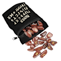 Miniatyrbillede 1 af 5: Rune Krystal Stene Graveret Ældre Futhark Alfabet Bogstaver Poleret Helbredende Red stone
