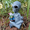 Pikkukuva 4 / 5: Luovat puutarhakoristeet Alien Hug Dwarf Kääpiöpuutarha Elf-koristeet