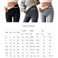 Miniatyrbilde 2 av 5: Avslappede varme vinterbukser i ensfarget, myke fleece-leggings i skyform, vinterleggings for kvinner - Perfekt grå Gray M