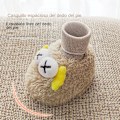 Miniatyrbild 4 av 5: Baby vinter skor strumpor mjukt tyg tjock sammet varma golvstrumpor beige1 Tamaño grande 10-12cm