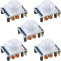 Miniatyrbillede 1 af 5: 5 stk Hc-sr501 Pir Infrarød Sensor Ir Human Body Motion Module til Arduino til Raspberry Pi (blå)
