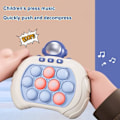 Miniatyrbild 6 av 6: Pop It-spel - Pop It Pro Light Up-spel Snabbt tryck Fidget-spel Z Brown SPACE ASTRONAUT