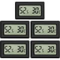 Digitalt termometer og hygrometer - Mini - LCD - Temperatur - Fuktighet - 5 stk
