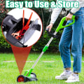 Miniatyrbilde 5 av 5: 100 stk. plastgressklipperblader, trådløse strimmerblader 83 mm gressklipperkutterblader hageklipper erstatningsblader for bosch art23