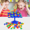 Miniatyrbillede 5 af 5: Tip Topple Tumble Strategi Balance Færdighed Børn Brætspil Legetøj Gave