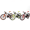 Miniatyrbillede 4 af 4: Mini 1:10 Legering Cykel Skala Model Desktop Simulering Ornament Finger Mountainbikes Legetøj Green