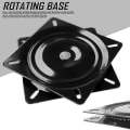 Miniatyrbillede 2 af 5: 5/6/7/8 Tommer Heavy Duty Stål 360 Graders Roterende Sæde Svingbar Base Monteringsplade Til Barstol Stol E 8inch