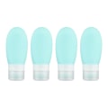 Miniatyrbilde 1 av 5: 4 stk silikagel sub-flasker, bærbare kosmetiske sub-flasker 60ml green