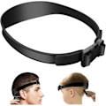 Miniatyrbillede 1 af 5: Halsudskæringsbarberingsskabelon og frisørguide, justerbart buet holdbart silikonehårbånd til DIY-hårklipninger Tone- og tilspidsningsguide til klip Black