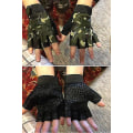 Miniatyrbillede 3 af 5: Børns udendørs sportshandsker med halv finger, skridsikre og åndbare 7 to 12 years old camouflage