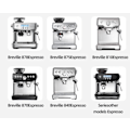 Pikkukuva 5 / 5: Kahvin annostelu suppilo 54mm Espresso kahvi lisävarusteet Annostusrengas Alumiini Metalli Sage Breville Portafilter Musta Kädet Vapaa Silver