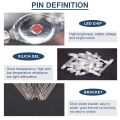 Miniatyrbilde 3 av 5: 100-pakning 5mm LED lysdiode felles anode DC 3V 20mA RGB trefarget (rød/grønn/blå)
