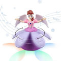 Miniatyrbillede 1 af 5: Børns Dansende Prinsesse Lys Musik Elektrisk Universal Roterende Lys Blændende Dans Roterende Legetøj Style 1