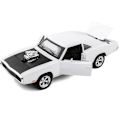 Miniatyrbild 1 av 5: 1:32 Snabb och Furious Dodge Sportbil Modell Simulering Bilmodell Legering Leksaker White