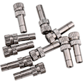 Miniatyrbilde 4 av 5: 10 stk. 6 mm hurtigkobling hagemistedyser - 0,6 mm