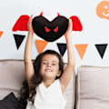 Miniatyrbilde 6 av 9: Halloween plysjleker, myk nakkestøttepute | Myke plysjleker, behagelige berøringsputeleker for soverom, sofa, sofa