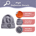 Miniatyrbillede 3 af 5: Baby Candy Color Børns Smiley Face Varm Hat Aldre 0-3 Style1 style1