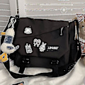 Miniatyrbild 2 av 5: Retro Messenger Bag Herr Stor Kapacitet Lätt Axelväska Justerbar Axelrem