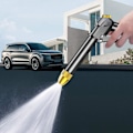 Miniatyrbillede 2 af 5: Haveslange Dysesæt, Højtryks Bilvask Med Justerbar Dysespids Robust Metal Havesprøjte Til Bilvask, Haveplæne Vanding, Sølv