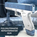 Miniatyrbillede 2 af 3: Elektrisk vandpistol, automatiske sprøjtepistoler med superhøj ka Blå