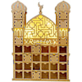 Pikkukuva 2 / 3: Ramadanin adventtikalenteri, puinen uudelleenkäytettävä adventtikalenteri 30 laatikolla, Eid Mubarak -koriste, R